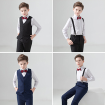Childrens dress Wedding flower girl boy performance chorus performance suit Piano suit Suit Three-piece small suit