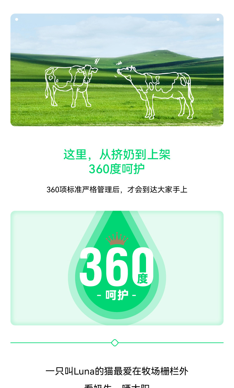 每日鲜语  低脂低卡鲜牛奶 450ml*4瓶+鲜牛奶185ml*4瓶 图3