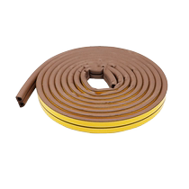 Anti-theft door seal strip large D-shaped plastic steel door and window sound insulation strip wooden door wardrobe door gap dust-proof and anti-collision strip 14*12