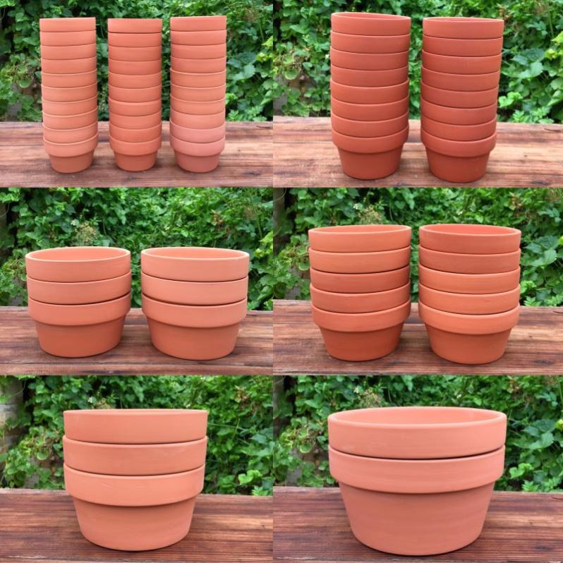 Red clay pot breathable clay POTS much meat the plants flower pot green plant indoor potted garden ceramics basin suit bag in the mail
