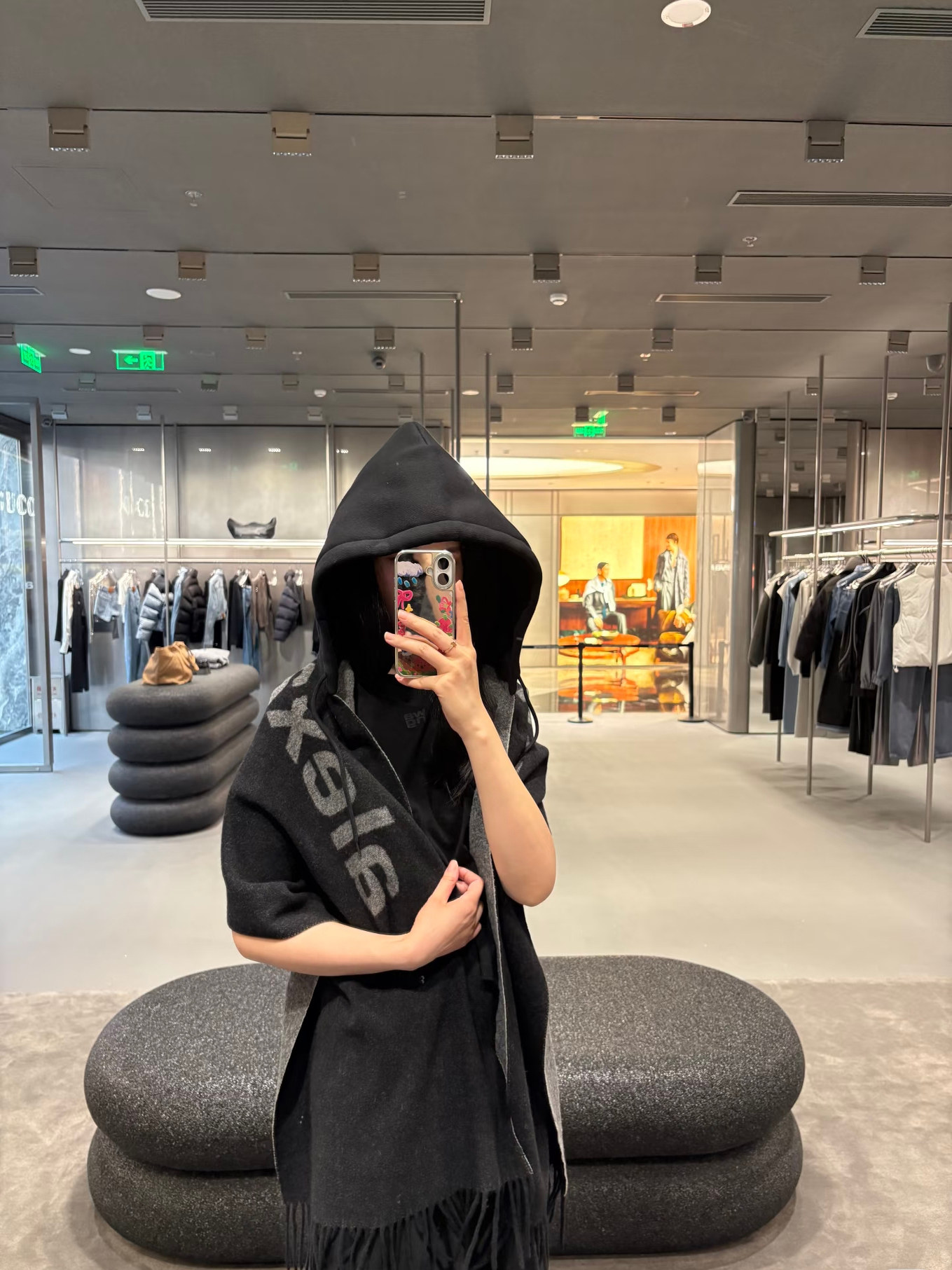 High-Quality 2025 Autumn and Winter Ethnic Style Shawl Hooded Niche Design Scarf