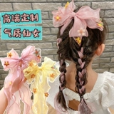 Детское ханьфу, аксессуар для волос, заколка для волос с бантиком, наряд маленькой принцессы, шпильки для волос
