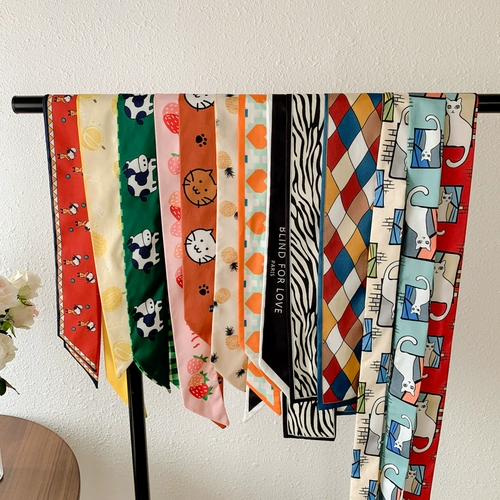 Детский шелковый шарф, волосы с женской корейской девушкой с маленькой девочкой, милой длинной лентой, волосами для волос верево