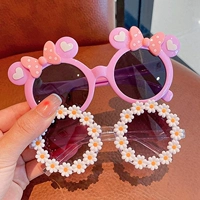 Сиреневая белая галстук-бабочка