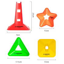 Football training logo disc landmark ball holder logo butterfly obstacle digital flat signboard equipment