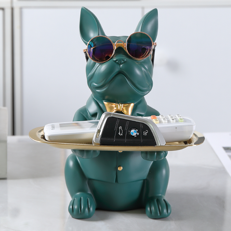 Key Storage Tray Entrance Door Creative Home Lucky Ornament Desktop Jewelry Tray Coffee Table Shelf Gift