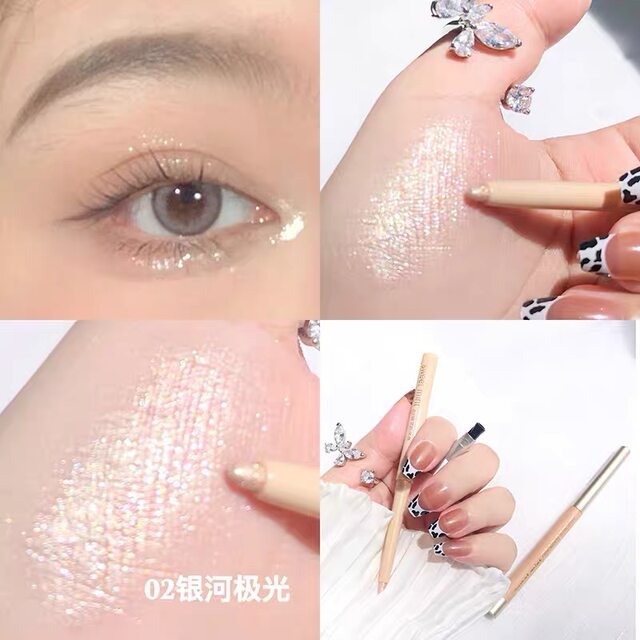 Exploding silkworm pen ສໍາລັບແມ່ຍິງ, pearlescent brightening eye makeup, eyeliner gel pen, ກັນນ້ໍາ, ປອມທີ່ບໍ່ແມ່ນ smudged, matte