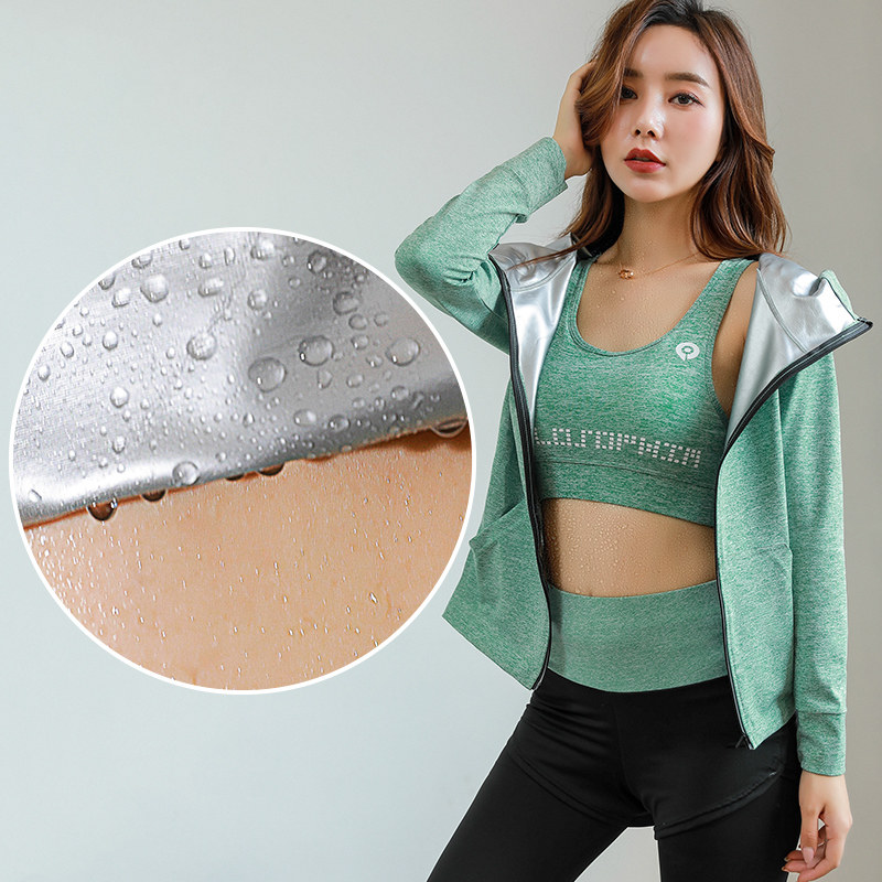 Sweaty clothes slimming clothes fat burning slimming women's stovepipe suit autumn and winter dancers 200 catties plus size fat mm