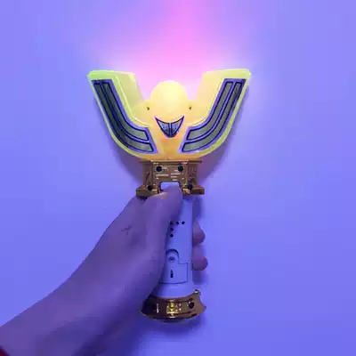 Dijia God light stick sound luminous sound changer soft rubber doll set combination boy Superman three