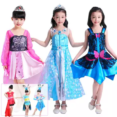 Net celebrity doll clothes dress children Zina Ice Princess clothing Children girl princess dress gift