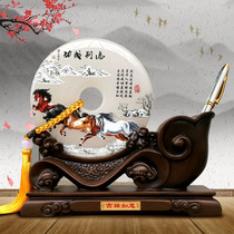 Teachers Day Pen Holder ornaments Natural Jade Office Table Practical Send Teachers Leaders Thanksgiving Gifts Customization