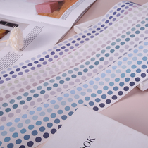 Polka dot sticker decoration small pattern polka dot net red sticker diy hand account Material Girl heart cute and paper label sticker Morandi salt ins Wind solid color photo self-adhesive Mark sticker