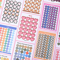 South Korea ins Wind cute bear hand account sticker diy decoration girl small pattern sealing sticker card sticker photo wall sticker Net red hipster student account material surrounding poster photo polka dot