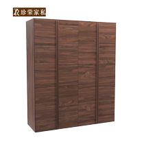 Zhenrong (residential furniture) home new Chinese-style bedroom solid wood furniture four-door wardrobe HTA02 environmentally friendly material