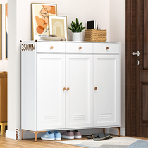 Essenite steel shoe cabinet home door large capacity entrance cabinet size apartment entrance door balcony multi-layer storage
