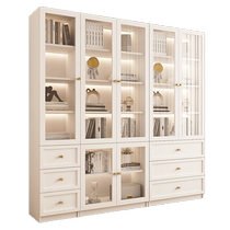 Epson bookcase floor-to-ceiling modern storage cabinet home living room display cabinet integrated whole wall glass door bookshelf