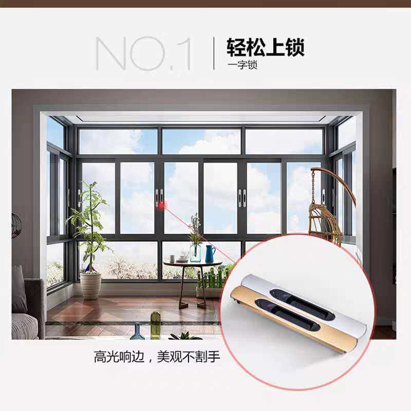 Poetry Nimman Casement Windows With Five Gold Pieces Fashion Modern Lined-Lock Home Windows Soundproof Aluminum Alloy Rims-Taobao