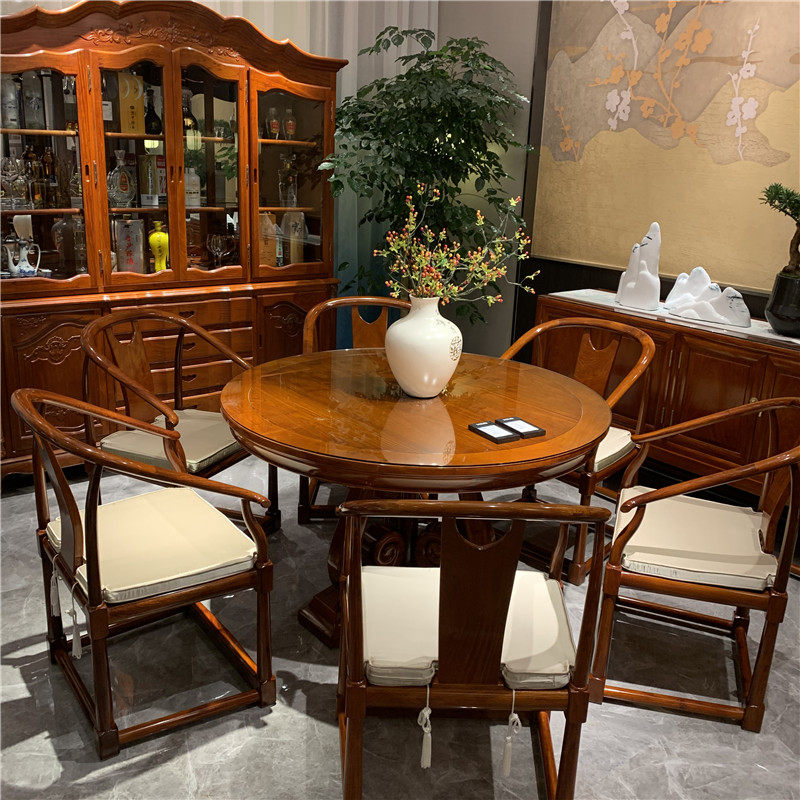 Big Fruits Purple Sandalwood (Pterocarpus Macarocarpus) Seven Sets Of Scenary Roundtables