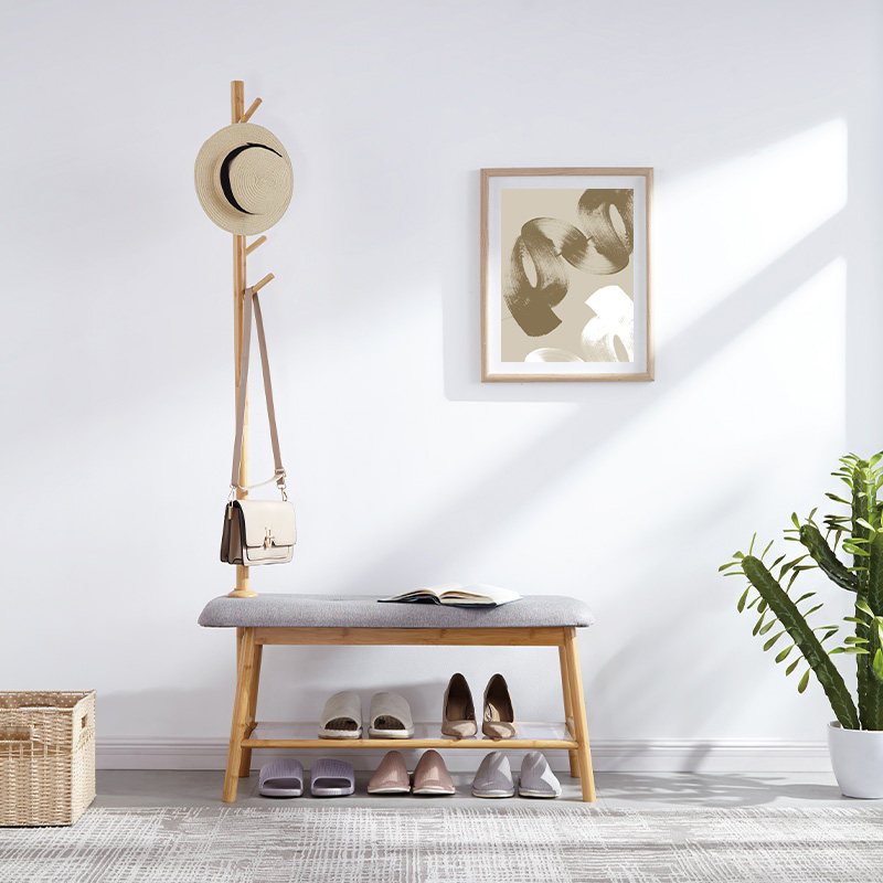 (Fans Exclusive) Red Star Micheelong Light Extravagant Shoes Bench Home Shoes Cabinet Wear and stool changing shoes stool Stool Cloister