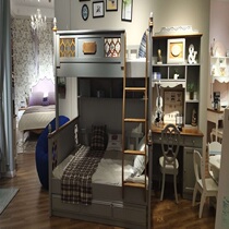 Bunk bed 6061-(135) Beifan childrens furniture solid wood furniture combining American and French style environmentally friendly paint