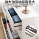 Craftsman cream style black cabinet home bedroom storage locker light luxury Italian style living room drawer type chest of drawers