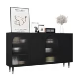 Ouya Yijia буфет современный минималистский настенный шкаф для гостиной, столовой, чайный шкаф, винный шкаф, черный, ретро, ​​французский стиль