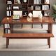 Yuemi Youpin mesa de tablero grande de madera maciza, mesa de comedor para el hogar, oficina, mesa de estudio, sala de estar, escritorio largo grande, librería, banco de trabajo