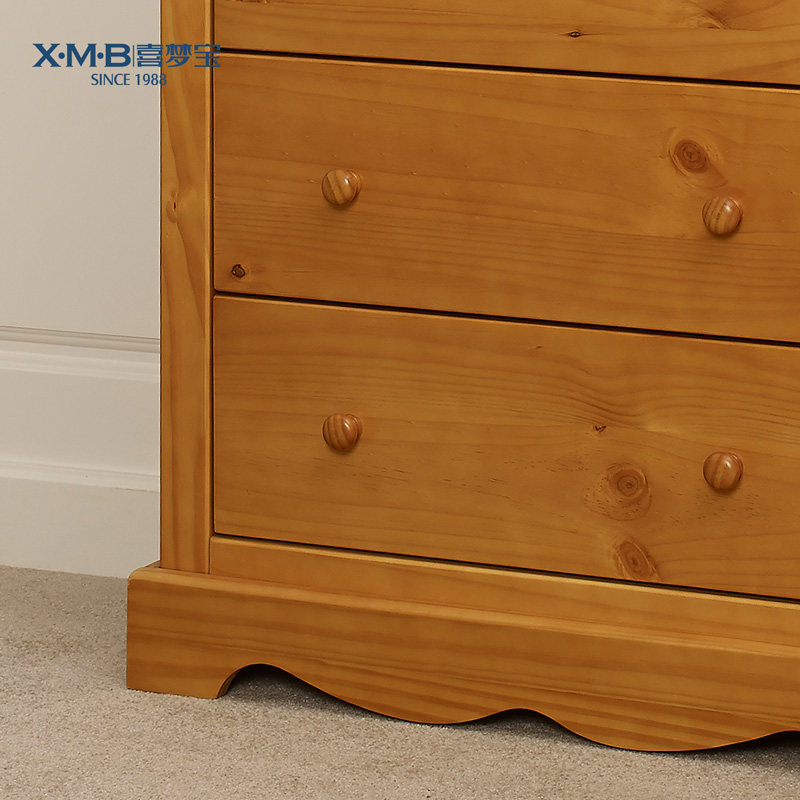 Happy Dream Treasure Solid Wood Bookcase Bookshelf Pine Wood Children Bookcase Brief Modern Open With Drawer Lockers