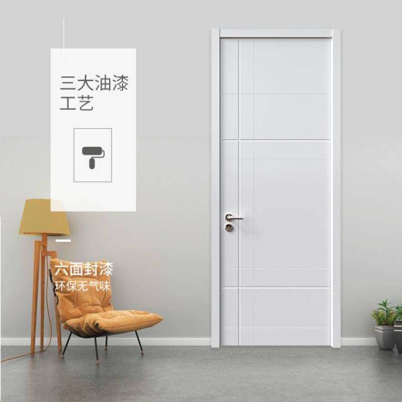 TATA solid wood composite door bedroom door indoor fire door silent door fashion style eco-friendly custom door AC020