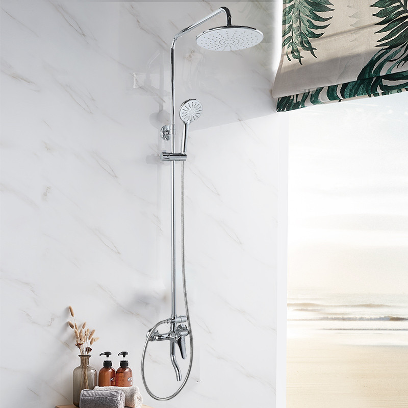 Nine-pastoral bathroom thermostatic shower head suit Home rotatable full copper stainless steel shower kit 36509-122