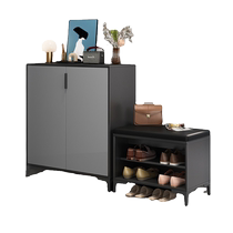 Lichao shoe-changing stool door-to-door shoe cabinet sit-on shoe-changing stool integrated small-sized large-capacity shoe rack
