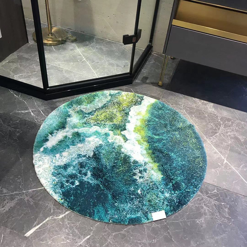 Portugal Abyss AQUAZURA Love biz pure cotton round art multipurpose carpet ground mat foot cushion