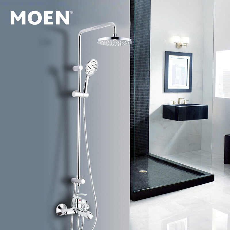 Moron MOEN fine copper manufacturing tropical rainforest shower head 3mm slim booster with strong impact on tap suit