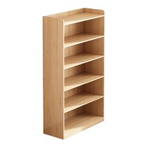 Mu Xiaole simple bookshelf floor-standing storage rack storage cabinet living room display cabinet wall cabinet storage cabinet with door bookcase