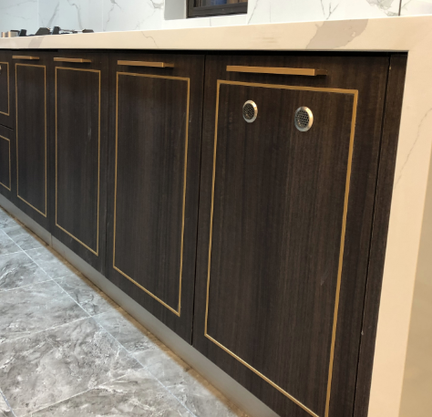 Mengledi cabinet custom furniture kitchen hanging cabinet floor cabinet open home modern simple European-style light luxury Chongqing