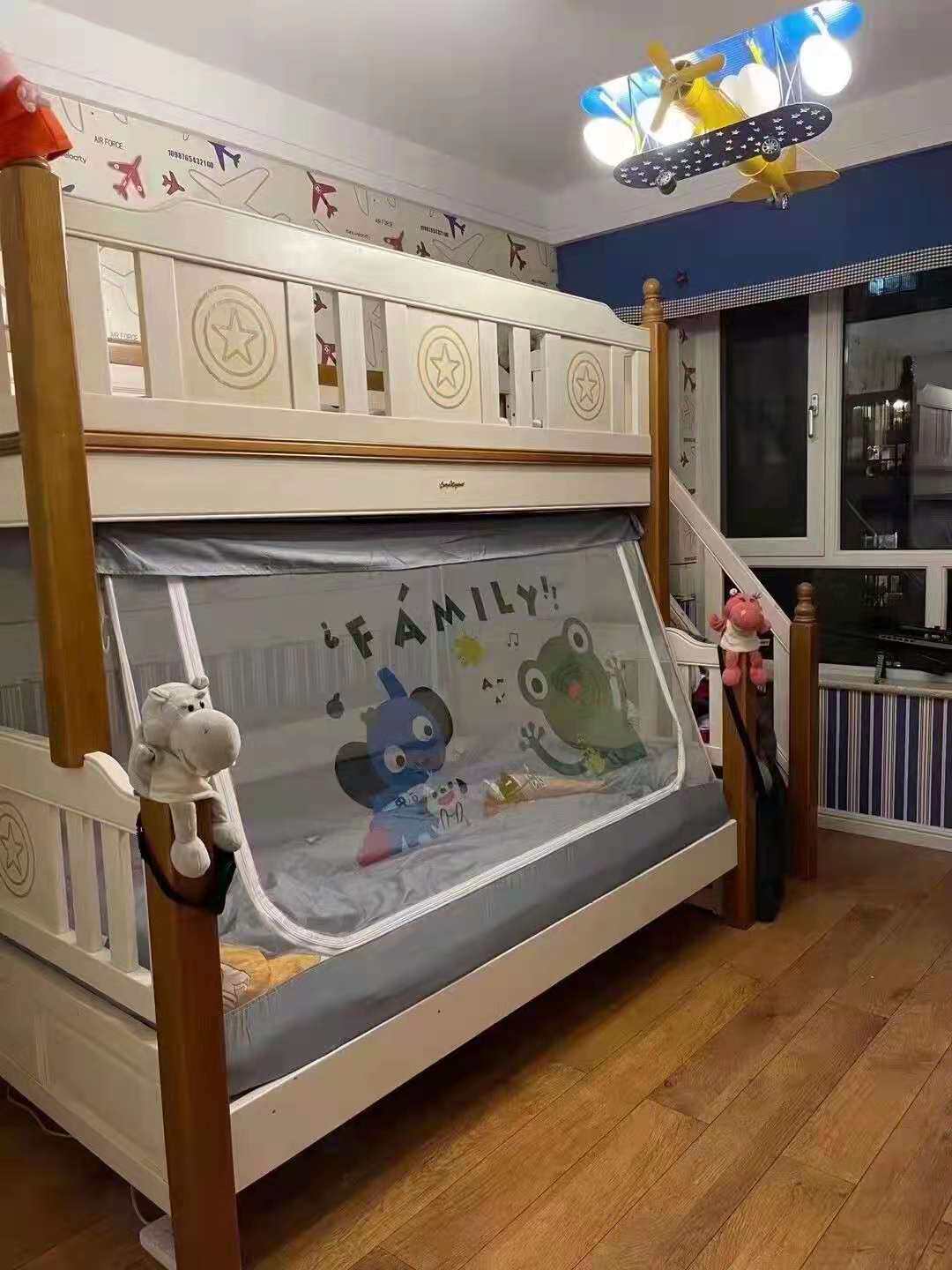 Songbu Kingdom's North American Series Treading Twin Beds Solid Wood Environmental Protection Bed Baby Multifunction Splicing Bed Shenzhen Girong