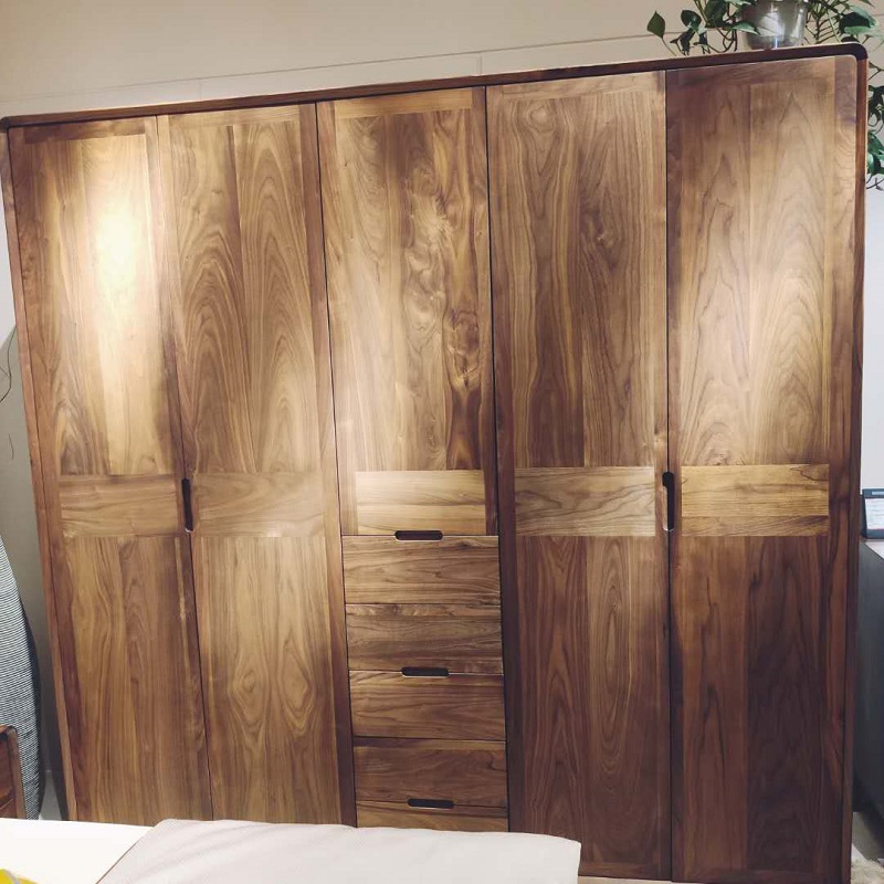 (Net red hot products) light luxury expensive bedroom must be green environmental protection grapefruit to zhen five-door wardrobe 215806