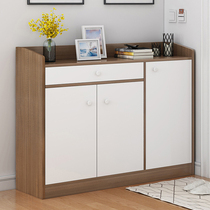 Bibei Mu Shoe Cabinet Home Doorway Cabinet Balcony Storage Cabinet Imitation Solid Wood Economical Modern Shoe Rack with Door