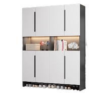 Haosha custom-made shoe cabinet for home indoor doorway and corridor entry and entrance cabinet integrated wall-mounted large-capacity shoe rack