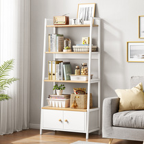 Tandoora living room storage shelf bedroom ladder-style floor-to-ceiling wall-mounted multi-layer simple Nordic bookshelf room storage shelf