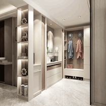 Oppein wardrobe whole house customized furniture integrated bedroom modern open cloakroom flat door wardrobe official website