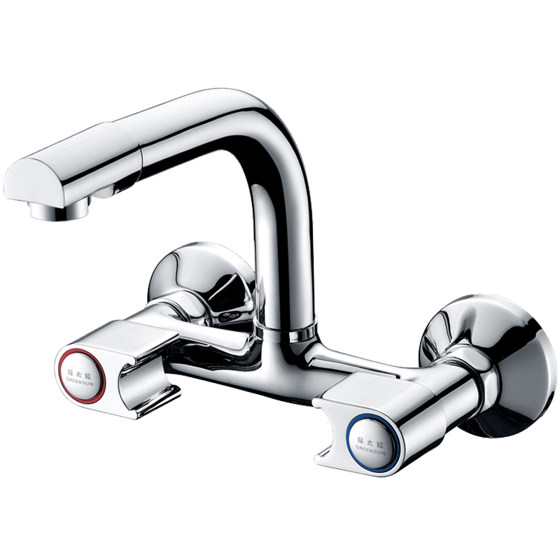 Green Sun Home Kitchen Faucet Wash Vegetable Basin Tap Stainless Steel Rotary Sink Tap DY309