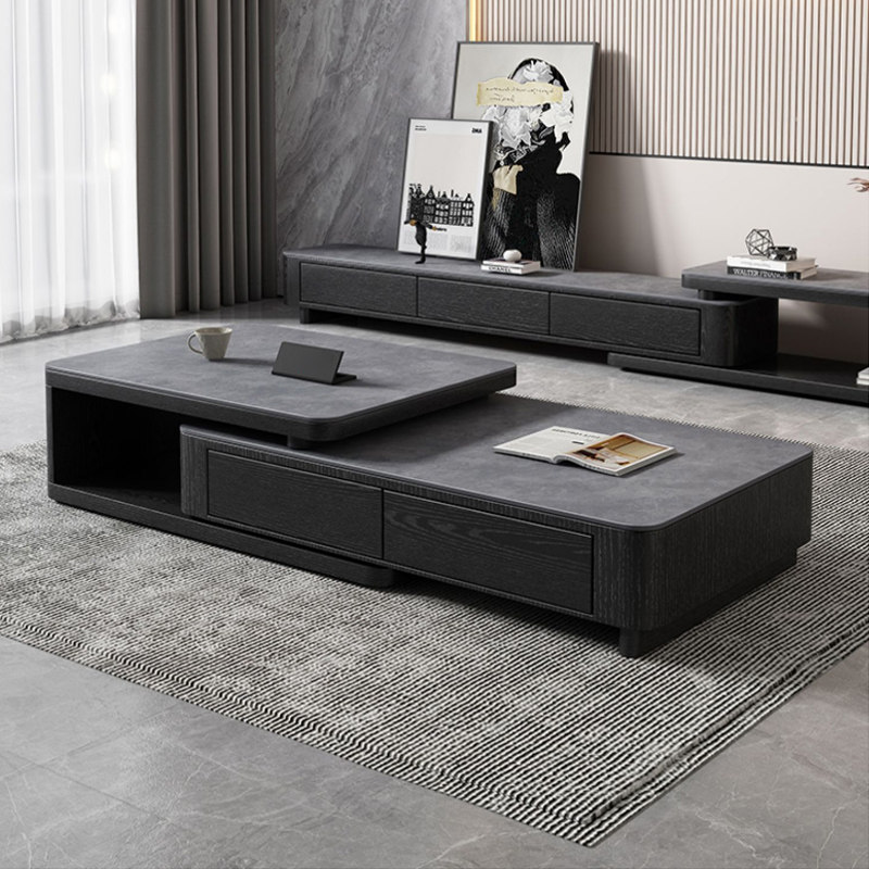 Журнальный столик Talman modern minimalist из каменной плиты размером с квартиру с выдвижным квадратным ящиком для хранения журнальный столик комбинация шкафов для телевизора