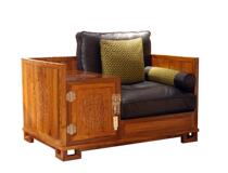 Su Lijia Hedgehog Rosewood Flower Good Moon Single Sofa Home Combination Kit HKS21) Kunming Red Star