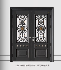 Уплотнитель дверной 德斯杰德式拼接玻璃门纯手工铝雕花钢化玻璃三维重型铰链入户门