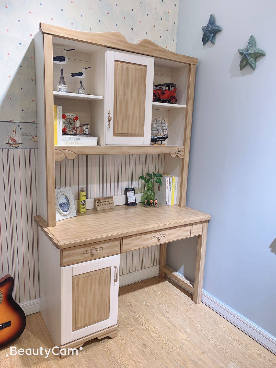 Bean Ting Estate Oak Villa Minima New Fashion Children Teenagers Full Solid Wood Furniture Desks 1200 * 560