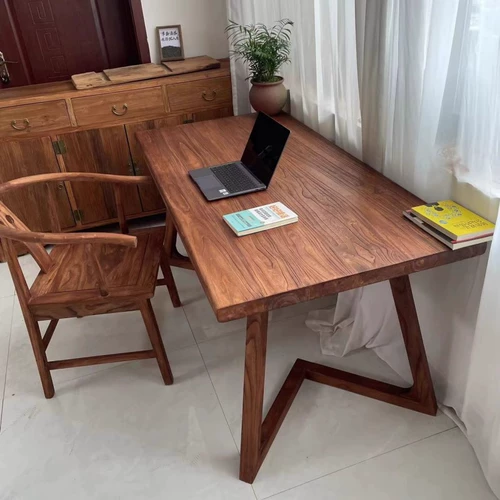 阳漫 Чайный столик из старого вяза, стол из цельного дерева, барный стол, офисный стол, журнальный стол, домашний обеденный стол, простой