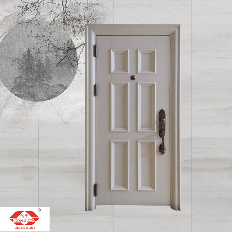 Dragon A security door entrance door entry door solid wood windproof silent home door mirror anti-prying safe installation LJFPM9