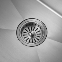 Submarine sink stainless steel hand-made countertop large single basin double-step tank middle tank hydrophobic lotus leaf technology