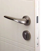 TATA Wooden Door Standard Interior Door Lock Silent Lock Room Door Lock Bathroom Lock Nickel Brushed #002J